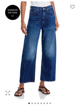 MOTHER The Half Pipe High Rise Ankle Wide Leg Jeans